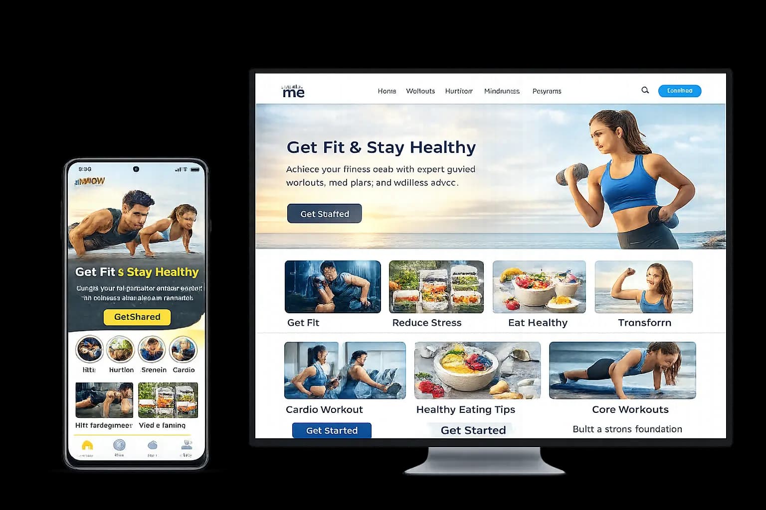 Fitness Dashboard UI