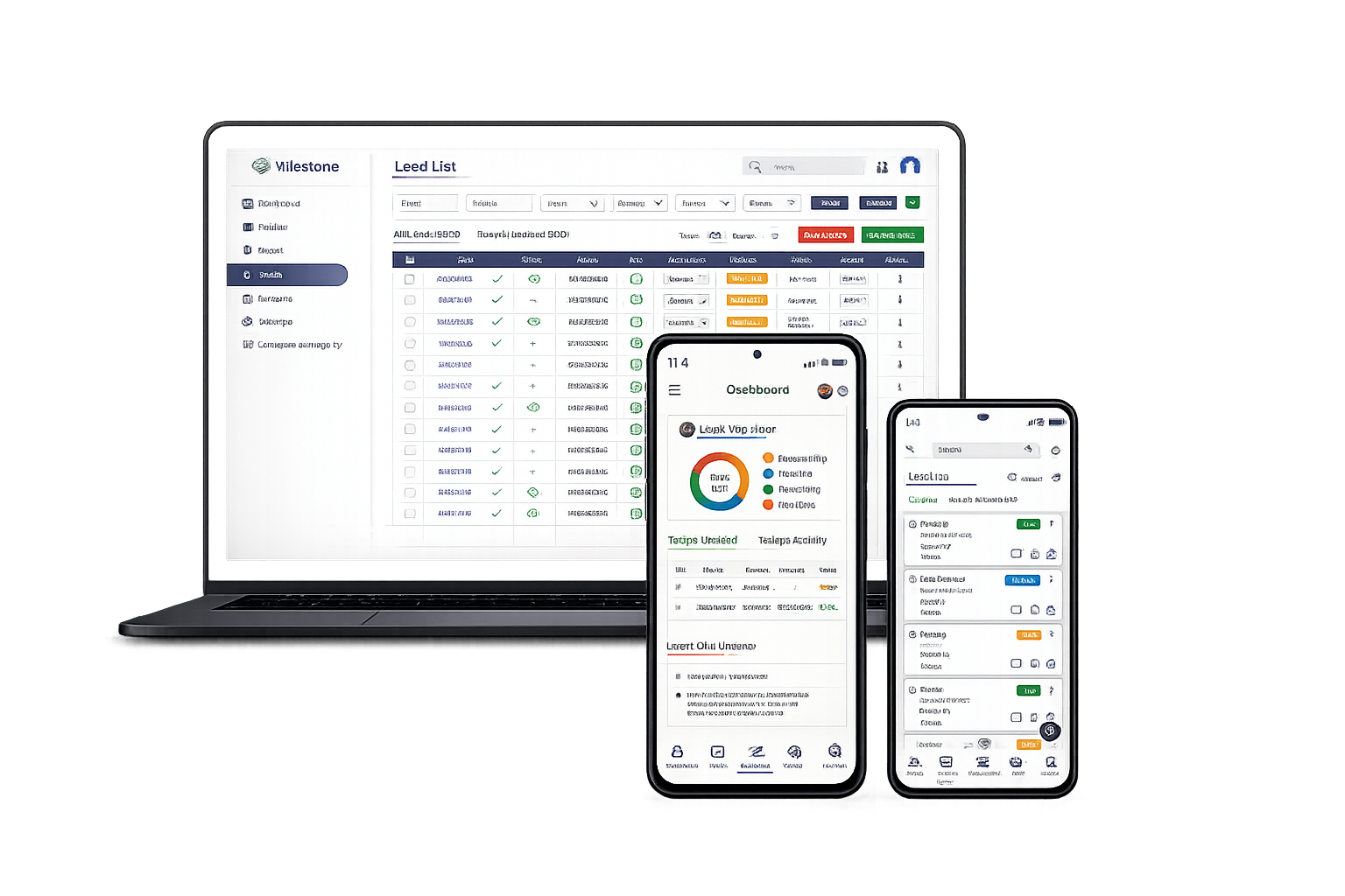 CRM Dashboard Mockup